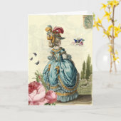 Carte l'invitation (Anniversaire) (Fleur jaune)