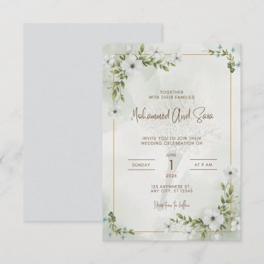 Carte L'invitation au désherbage  (Devant / Derrière)