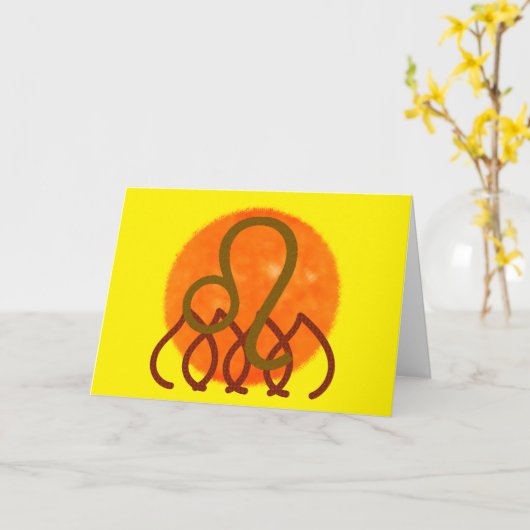 Carte Lion (Fleur jaune)