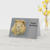 Carte lion (Fleur jaune)