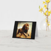 Carte Lion (1) Chat sauvage (Fleur jaune)