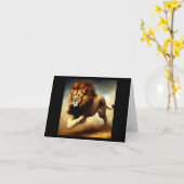 Carte Lion (6) Chat sauvage (Fleur jaune)