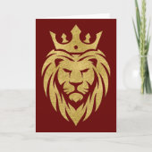 Carte Lion Avec Couronne - Style Or 3 (Devant)