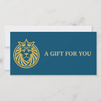 Lion Avec Couronne - Style Or 4