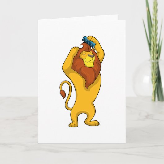 Carte Lion avec Crinière (Devant)