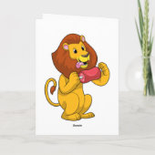 Carte Lion avec de la viande (Dos)