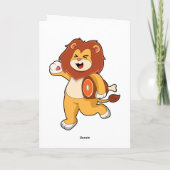 Carte Lion avec de la viande (Dos)