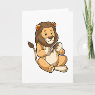 Carte Lion avec flèches à ongles