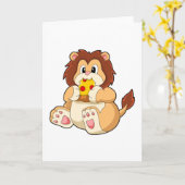 Carte Lion avec morceau de pizza salami.PNG (Fleur jaune)
