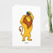 Carte Lion avec peigne (Dos)