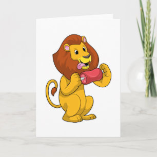 Carte Lion avec viande
