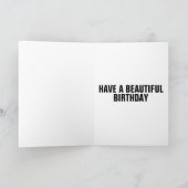 CARTE LION BANNITHDAY GREETING CARD (Intérieur)