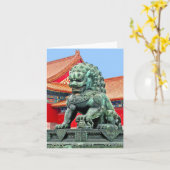 Carte Lion Chinoise (Fleur jaune)