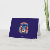 Carte Lion Coloré Gyre (Dos)