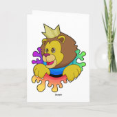 Carte Lion comme Roi avec Couronne (Dos)