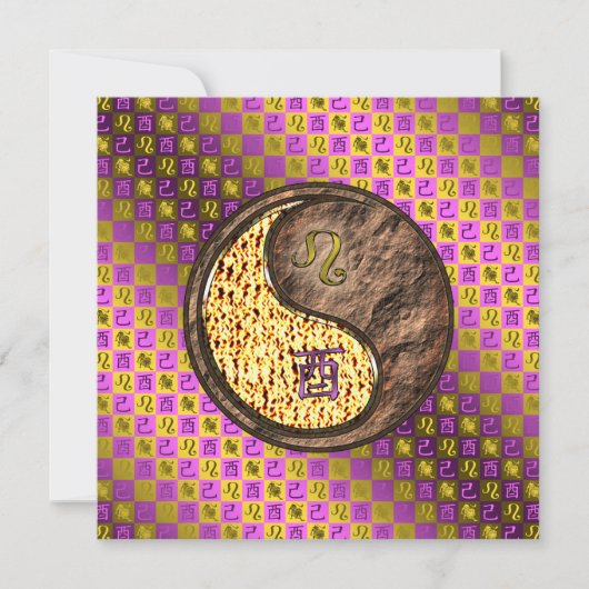 Carte Lion & Coq de Terre (Devant)