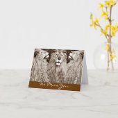 Carte Lion, Courage, Puissance&Force_ (Fleur jaune)