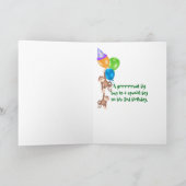 Carte Lion de joyeux anniversaire (Intérieur)