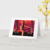 Carte ~ Lion de joyeux anniversaire de zodiaque (Fleur jaune)