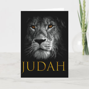 Carte Lion de Juda Jésus Foi Chrétienne Sur La Peur Prem