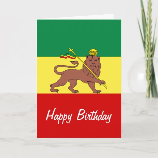 Carte Lion de reggae de Rasta de Judah (Devant)