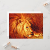 Carte Lion de repos (Devant/Arrière en situation)