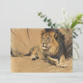 Carte Lion de repos | Wilhelm Kuhnert (Debout devant)