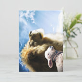 Carte Lion et agneau (Debout devant)