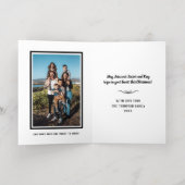 Carte Lion et agneau avec papier feuille or (Couchage intérieur)