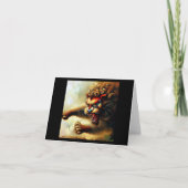 Carte Lion Foo Chinois (10) (Devant)