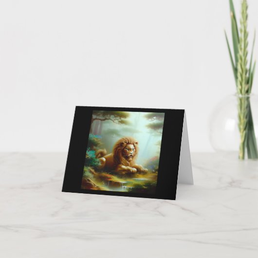 Carte Lion Foo Chinois (17) (Devant)