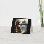 Carte Lion Foo Chinois (22) (Devant)