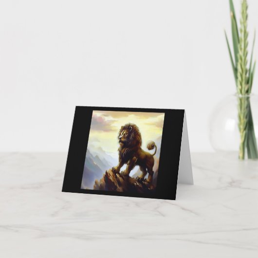 Carte Lion Foo Chinois (28) (Devant)