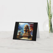 Carte Lion Foo Chinois (7) (Devant)