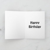 Carte Lion Head Red 'Happy Birthday' (Intérieur)