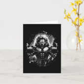 Carte Lion Lifting Weights Gym Beast Exercice Muscles Bo (Fleur jaune)