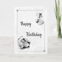 Lion Lionne Inspiration Faune Anniversaire