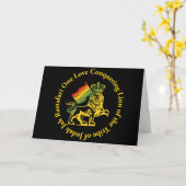 Carte Lion of Judah Greeting Card (Fleur jaune)