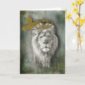 Carte Lion of Judah Greeting Card (Fleur jaune)