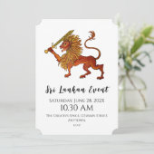Carte Lion Plat Drapeau Sri Lanka (Debout devant)