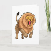 Carte Lion qui saute (Devant)