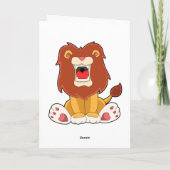 Carte lion rugissant (Dos)