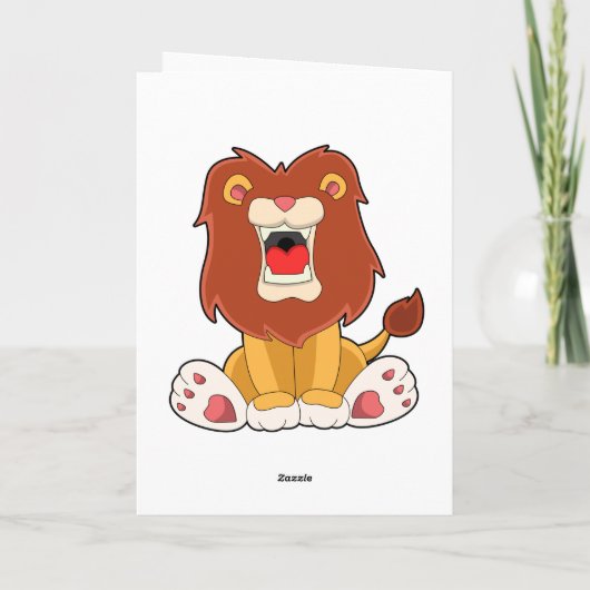 Carte lion rugissant (Dos)