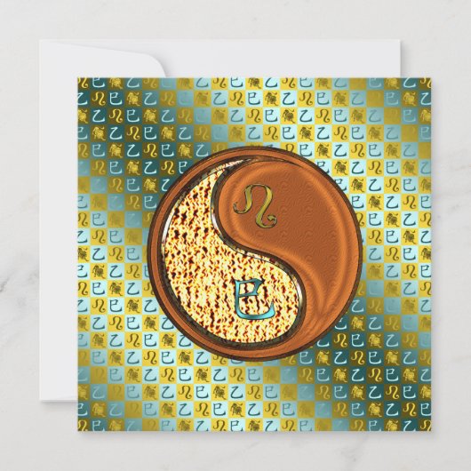 Carte Lion & Serpent de Bois (Devant)