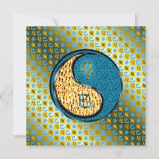 Carte Lion & Serpent d'Eau (Devant)