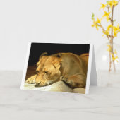 Carte Lionne (Fleur jaune)