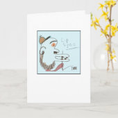 Carte Lip Synch Funky Illustré (Fleur jaune)