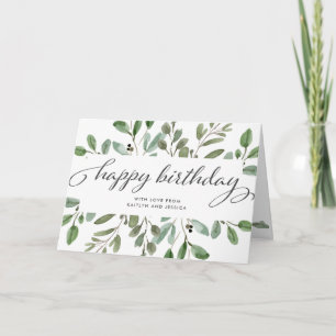 Carte Liquide minimaliste   Joyeux anniversaire