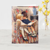 Carte Lire ensemble (Fleur jaune)