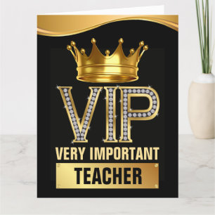 Carte LIRE : VOUS Nommez-le VIP